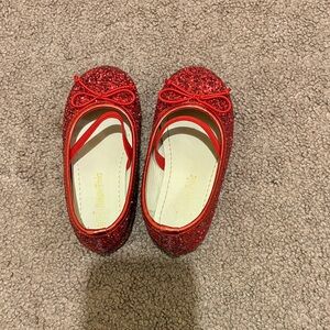 Glittery Red Kids Shoes